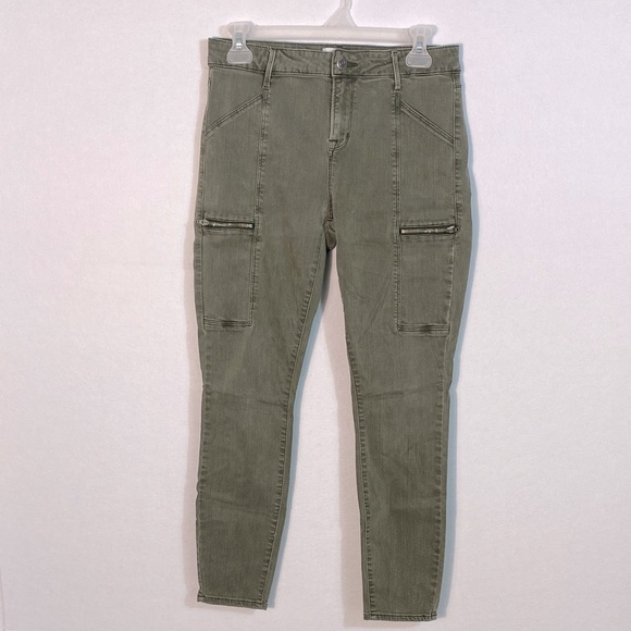 Pistola Olive Hunter Cargo Ankle Skinny Jeans size 28 - Picture 2 of 11